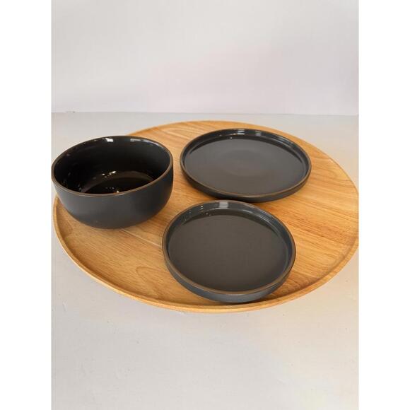Our Place Dessert Plates Set of 4 these 6” handcrafted ceramic plates Color Char